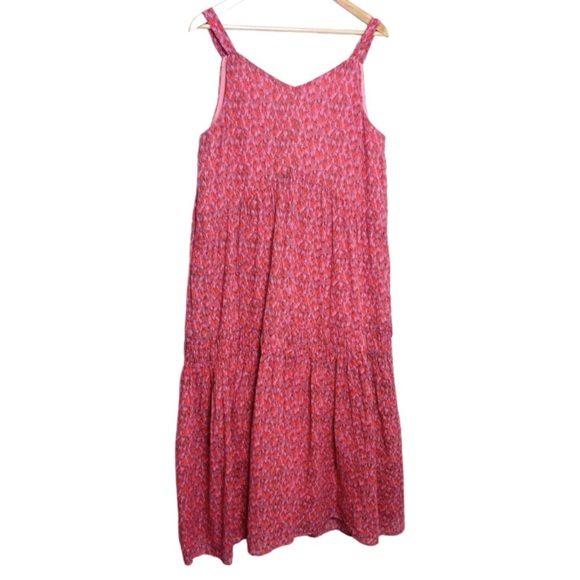 New with Tags Joie Women's Tea Rose Tiered Relaxed Fit Cotton Summer Maxi Dress - Picture 9 of 16